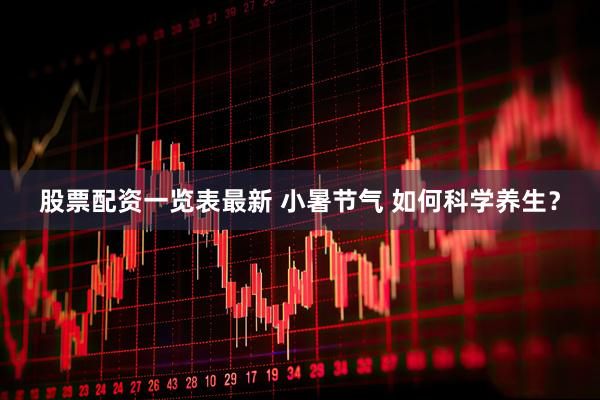 股票配资一览表最新 小暑节气 如何科学养生？